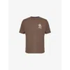 Patagonia Mens Marlow Brown Balance Make Peace Graphic-print Cotton-jersey T-shirt In Brown
