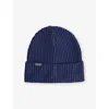Patagonia Mens Navy Blue Fisherman's Rolled Knitted Beanie In Blue