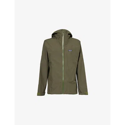 Patagonia Mens  Boulder Fork Regular-fit Shell Jacket In Basin Green