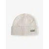 Patagonia Mens Crisp Grey Brodeo Logo-patch Wool-blend Beanie
