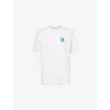 Patagonia Mens Crewneck Graphic-print Cotton-blend T-shirt White In White