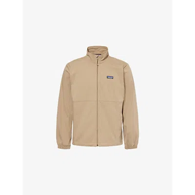 Patagonia Mens  Nomader Logo-patch Woven Jacket In Slab Khaki