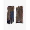 Patagonia Mens Retro Pile Fleece Gloves Marlow Brown In Brown