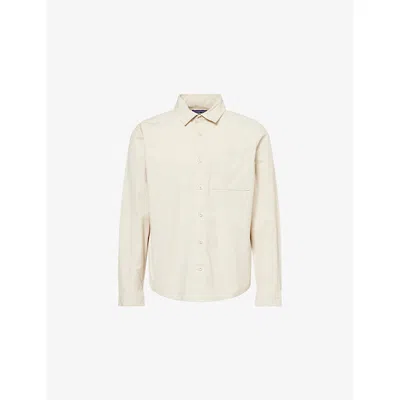 Patagonia Mens Nomader Patch-pocket Cotton-blend Shirt Pelican Xl