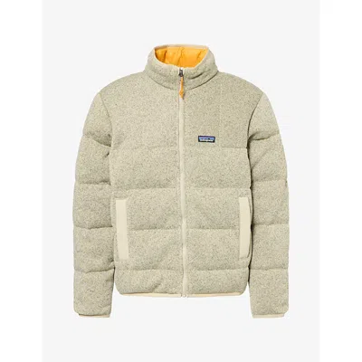 Patagonia Mens Reversible Down Puffer Jacket Weathered Stone
