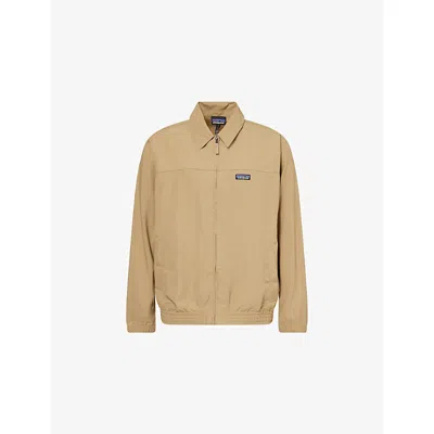 Patagonia Mens Slab Khaki Isthmus Unlined Nylon Jacket In Nude