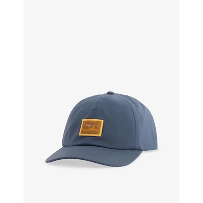 Patagonia Mens  Terrebonne Logo-patch Shell Cap In Smolder Blue