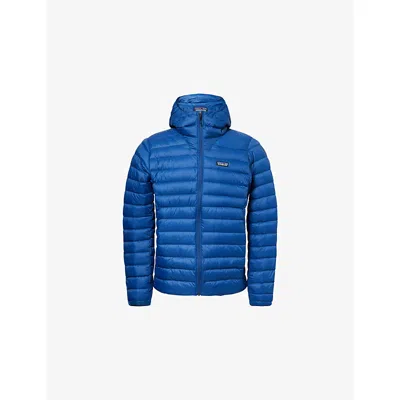 Patagonia Mens Clement Blue Sweater Hoody Padded Shell Jacket