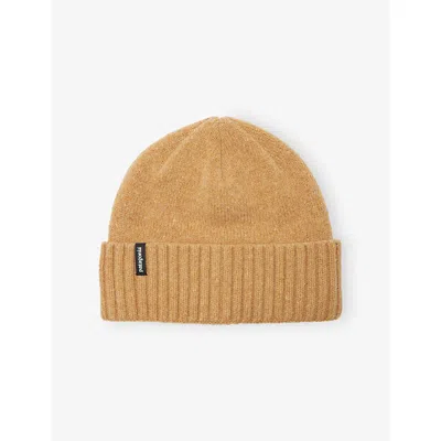 Patagonia Mens Talon Gold Brodeo Wool-blend Beanie Hat