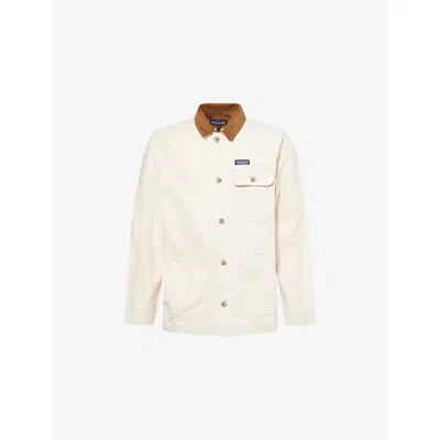 Patagonia Mens Undyed Natural Point Reyes Canvas Jacket Xl In Neutral