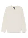 Patagonia Mens Micro D Fleece Crew-neck Woven Sweatshirt Pelican In Neutrals