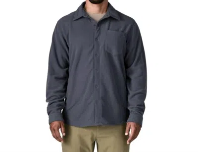 Patagonia Micro D Shirt In Smolder Blue In Gray
