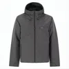 Patagonia Minimalist Grey Jacket With Adjustable Cuffs And Hood In Gray