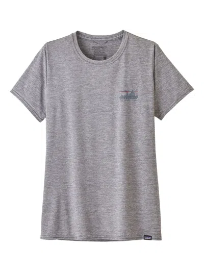 Patagonia Mountain-print T-shirt In Gray