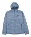 Patagonia Nano Puff Hooded Casual Jacket In Blue