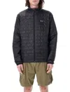 Patagonia Quilted Hooded Jacket Side Zippers In Black