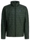 Patagonia Insulated Jacket With High Collar And Pockets In Green