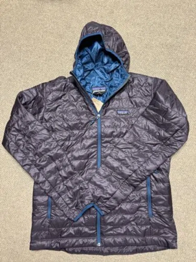 Pre-owned Patagonia ??nwt  Men's Nano Puff® Hoody Insulated Jacket Obsidian Plum Size L In Purple