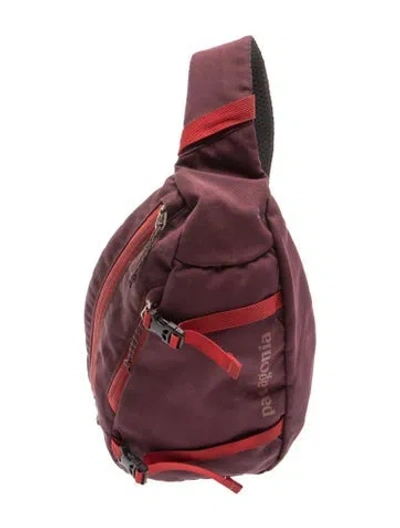 Pre-owned Patagonia Nylon Backpack In Burgundy