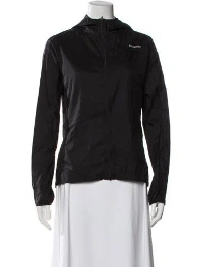 Pre-owned Patagonia Nylon Biker Jacket In Black