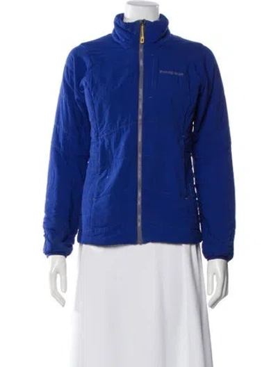Pre-owned Patagonia Nylon Bomber Jacket In Blue