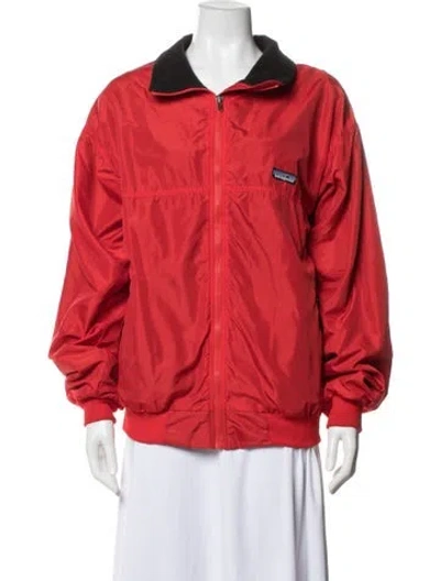 Pre-owned Patagonia Nylon Bomber Jacket In Red