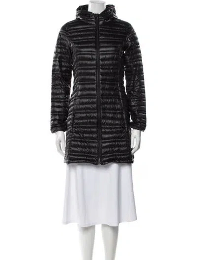 Pre-owned Patagonia Nylon Down Coat In Black