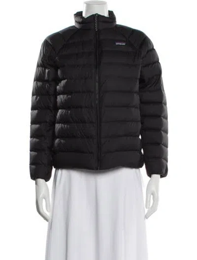 Pre-owned Patagonia Nylon Down Jacket In Black
