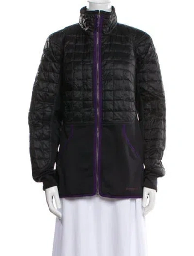 Pre-owned Patagonia Nylon Down Jacket In Black