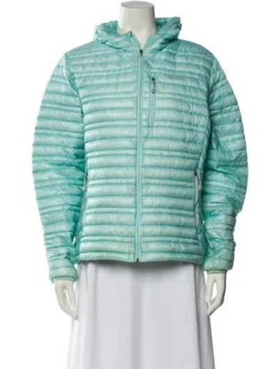 Pre-owned Patagonia Nylon Down Jacket In Blue