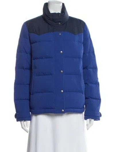 Pre-owned Patagonia Nylon Down Jacket In Blue