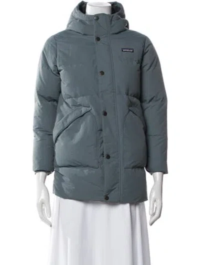 Pre-owned Patagonia Nylon Down Jacket In Blue