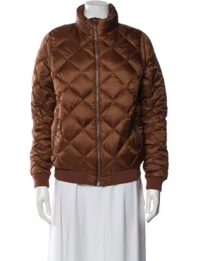 Pre-owned Patagonia Nylon Down Jacket In Brown