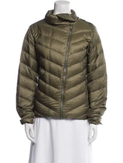 Pre-owned Patagonia Nylon Down Jacket In Green