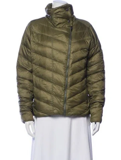 Pre-owned Patagonia Nylon Down Jacket In Green