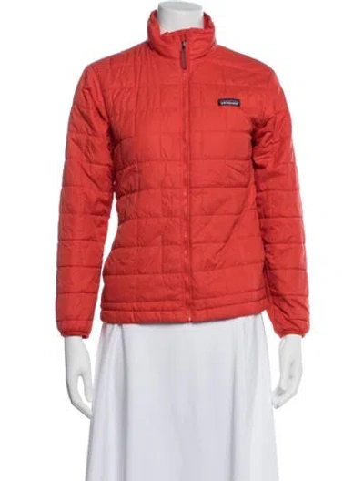 Pre-owned Patagonia Nylon Down Jacket In Orange