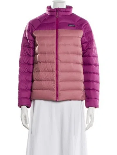 Pre-owned Patagonia Nylon Down Jacket In Purple