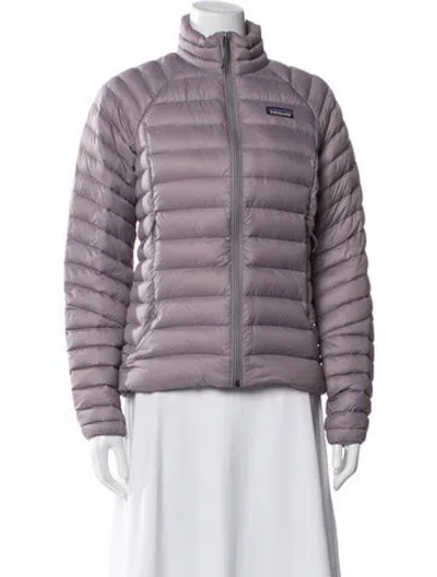 Pre-owned Patagonia Nylon Down Jacket In Purple