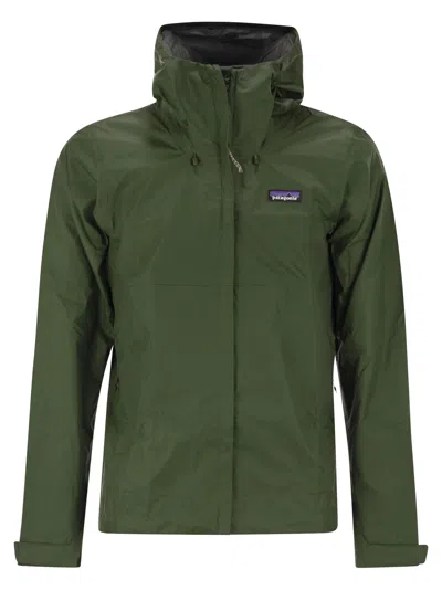 Patagonia Nylon Rainproof Jacket In Green