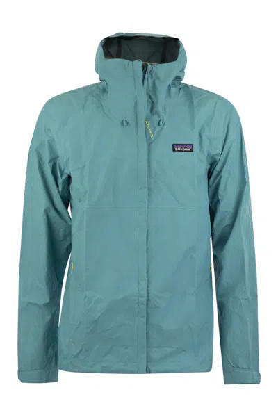 Patagonia Nylon Rainproof Jacket In Blue