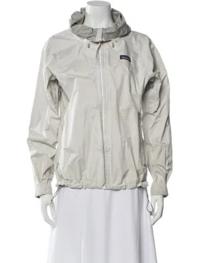 Pre-owned Patagonia Nylon Utility Jacket In White