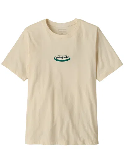 Patagonia Oval Logo Tshirt In Nude