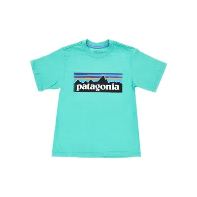 Patagonia 'p-6 Logo' Kids T-shirt Kids In Blue