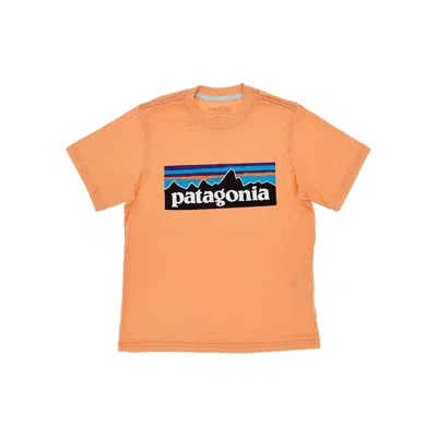 Patagonia 'p-6 Logo' Kids T-shirt Kids In Orange