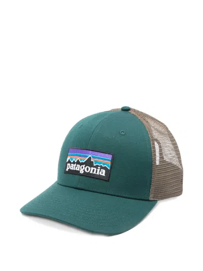Patagonia P-6 Logo-patch Mesh-back Trucker Hat In Green