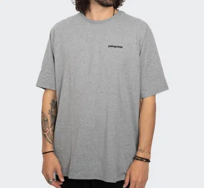 Patagonia P-6 Logo Responsibili-tee In Gravel Heather In Gray