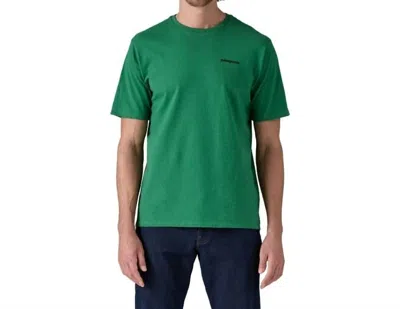 Patagonia P-6 Logo Responsibili-tee In P-6 Outline Heartleaf Green