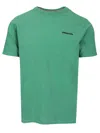 Patagonia Mens Responsibili-tee Logo-print Cotton-blend T-shirt Heartleaf Green