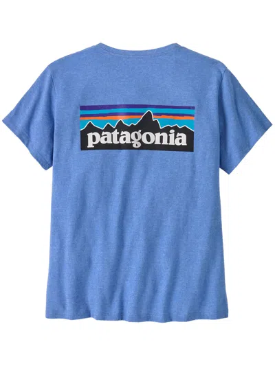Patagonia P-6 Logo Resposibili-tee In Blue