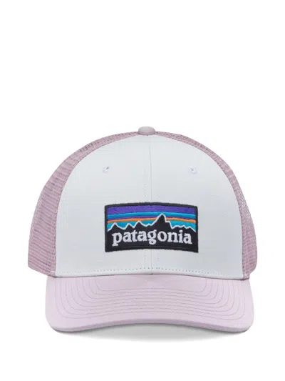 Patagonia P-6 Logo Trucker Hat In White